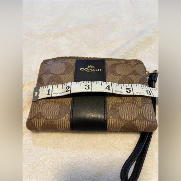 Coach Leather Corner Zip Wristlet - Picture 3 of 12